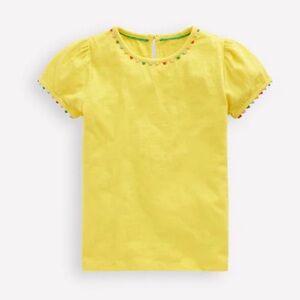 Mini Boden Yellow Kids T-Shirt with Colorful Accents